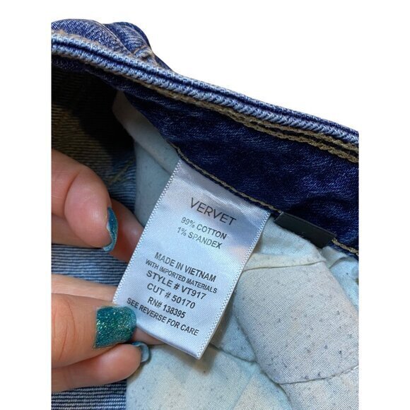 Vervet Womens Distressed Denim Jeans Size 29 VT917 - Picture 5 of 9